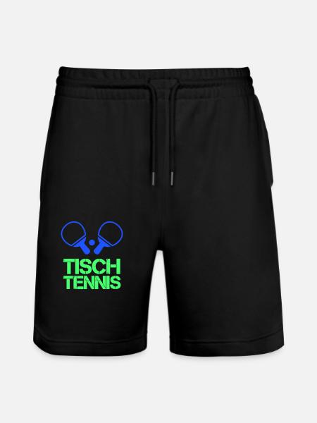 Table tennis - Stanley/Stella Trainer Unisex Organic Jogging Shorts - black