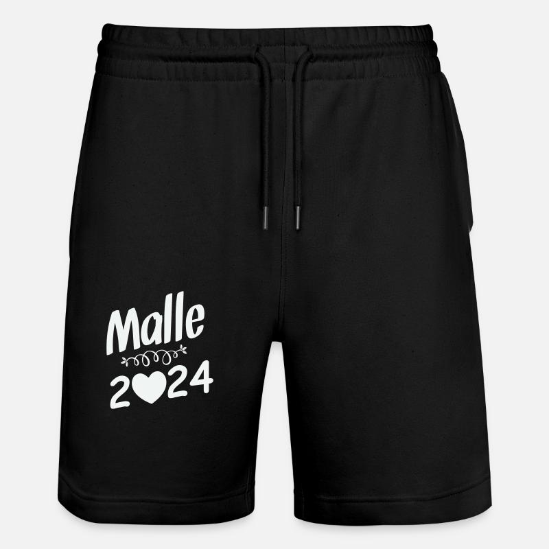 MALLE 2024 - Short de jogging bio TRAINER Stanley/Stella unisexe - noir