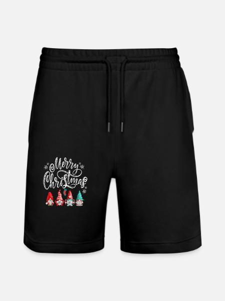 Merry christmas gnomes - Stanley/Stella Trainer Unisex Organic Jogging Shorts - black