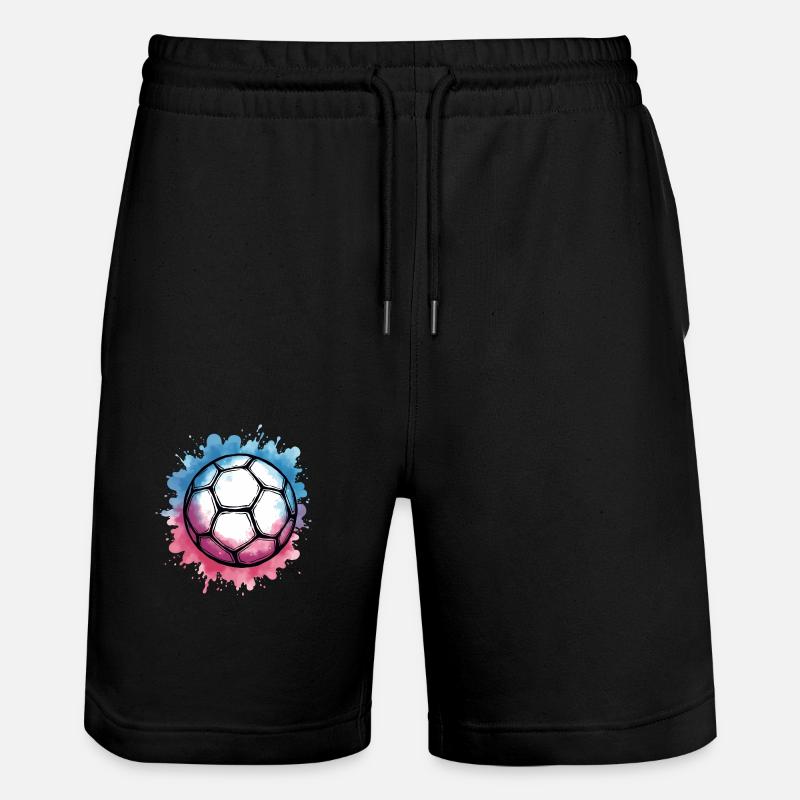 Handball Gift Ideas - Handballs - Stanley/Stella Trainer Unisex Organic Jogging Shorts - black