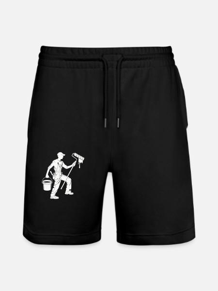 Painters and varnishers - Stanley/Stella Trainer Unisex Organic Jogging Shorts - black