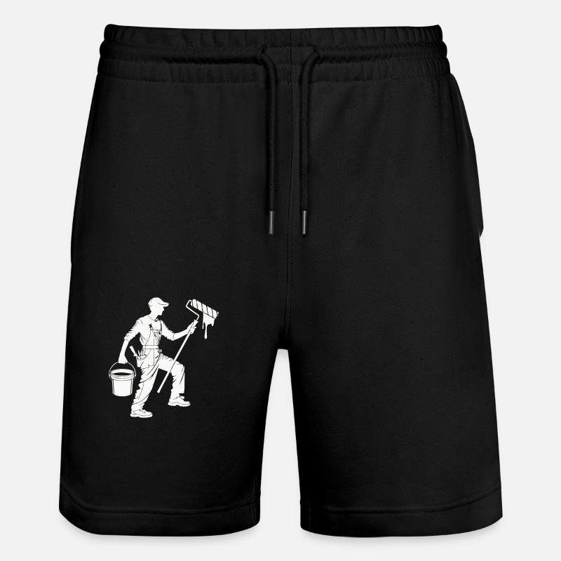 Painters and varnishers - Stanley/Stella Trainer Unisex Organic Jogging Shorts - black