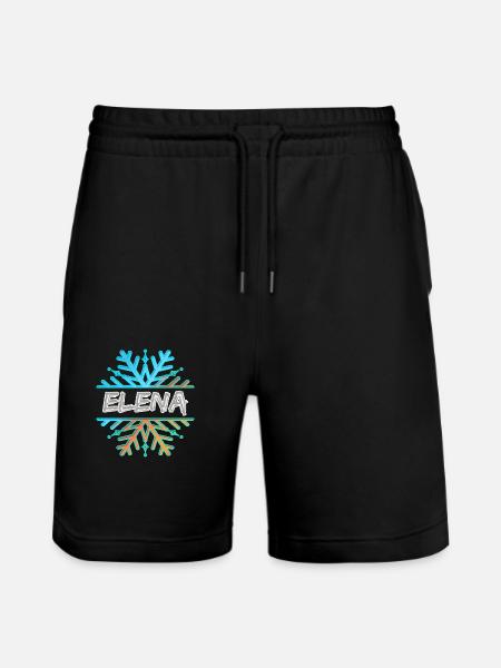Geschenk für Elena - Stanley/Stella Unisex Bio Joggingshorts Trainer - Schwarz