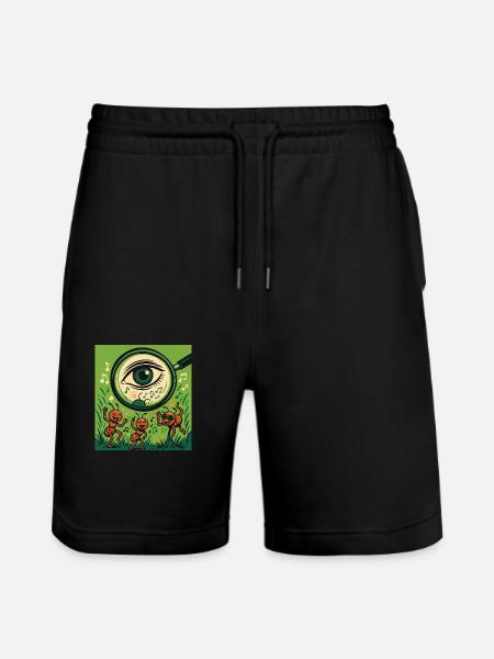Rave Ants - Stanley/Stella Trainer Unisex Organic Jogging Shorts - black