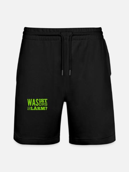 so ein Krach - Stanley/Stella Unisex Bio Joggingshorts Trainer  - Schwarz