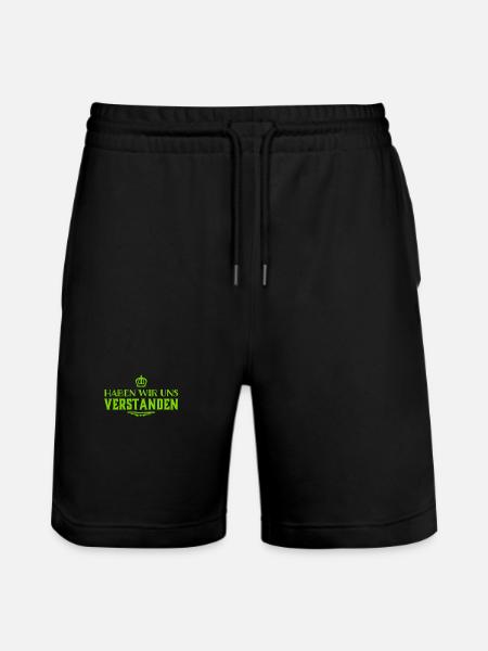 Hast du verstanden? - Stanley/Stella Unisex Bio Joggingshorts Trainer - Schwarz