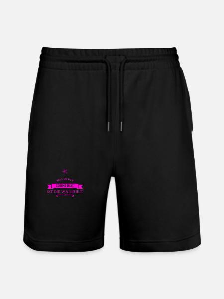 ich mag Zeitungen - Stanley/Stella Unisex Bio Joggingshorts Trainer - Schwarz