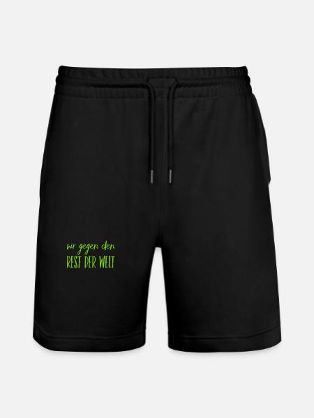 wir sind unschlagbar - Stanley/Stella Unisex Bio Joggingshorts Trainer - Schwarz
