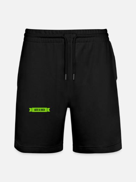 ich bin dafür - Stanley/Stella Unisex Bio Joggingshorts Trainer - Schwarz