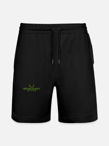 das ist Sperrgebiet - Stanley/Stella Unisex Bio Joggingshorts Trainer - Schwarz