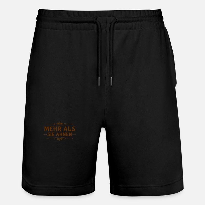 es wird unerwartet - Stanley/Stella Unisex Bio Joggingshorts Trainer  - Schwarz