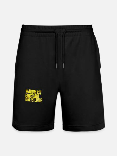 warum ist das so? - Stanley/Stella Unisex Bio Joggingshorts Trainer  - Schwarz