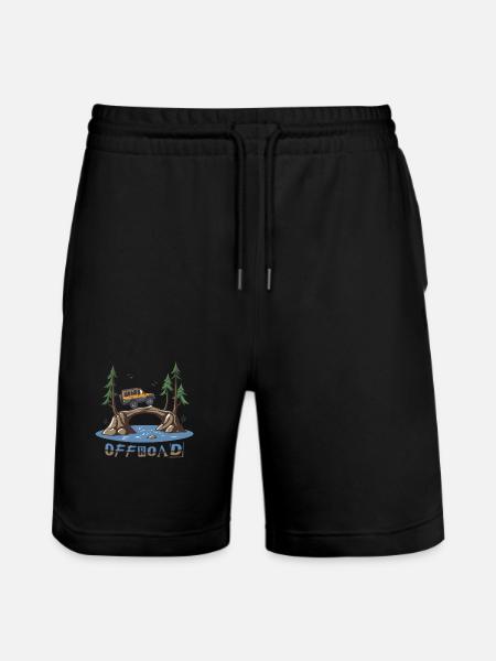 Off-road vehicles - Stanley/Stella Trainer Unisex Organic Jogging Shorts - black