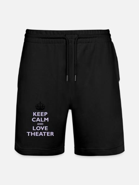 Keep Calm & Love Theater - Short de jogging bio TRAINER Stanley/Stella unisexe - noir