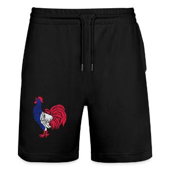 coq flexo - Short de jogging bio TRAINER Stanley/Stella unisexe - noir - Devant - Nik (191cm) & Marisol (170cm)