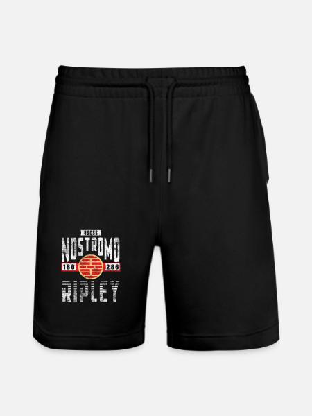 Alien Nostromo crew rank Ripley - Stanley/Stella Trainer Unisex Organic Jogging Shorts - black