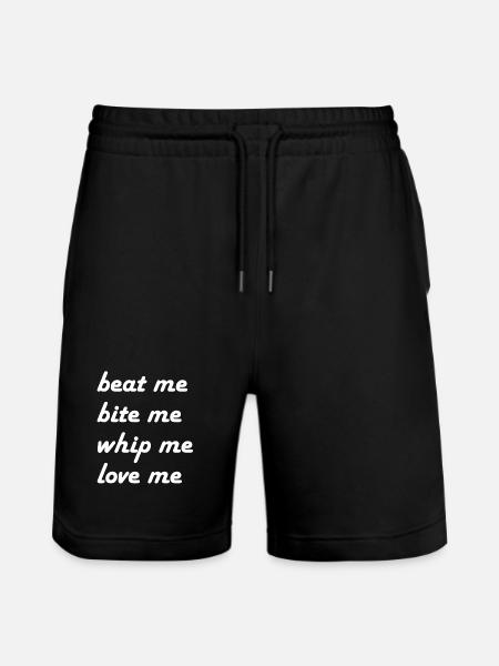 slå mig bide mig pisk mig - Stanley/Stella Trainer økologiske unisex joggingshorts - sort