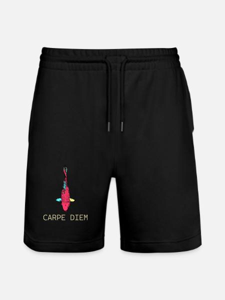 Neon Koi Carpe Diem - Stanley/Stella Trainer Unisex Organic Jogging Shorts - black