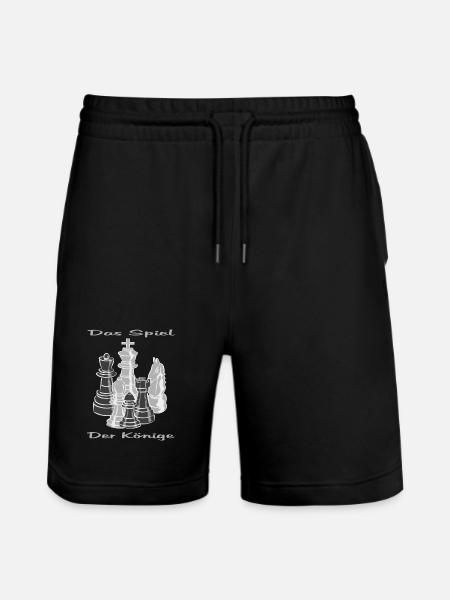 Schach figuren - Stanley/Stella Unisex Bio Joggingshorts Trainer  - Schwarz