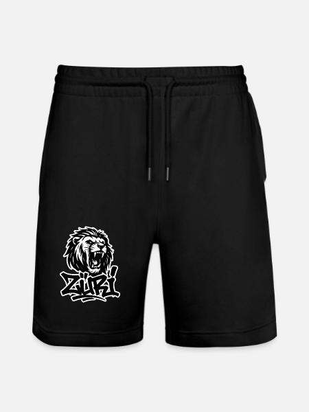 Zürich Graffiti Löwe - Stanley/Stella Unisex Bio Joggingshorts Trainer - Schwarz