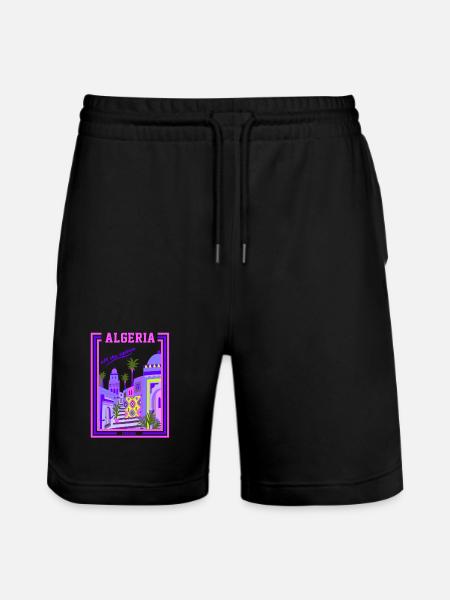 Algerien Kasbah - Stanley/Stella Unisex Bio Joggingshorts Trainer  - Schwarz