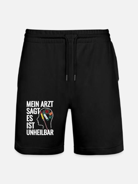 Fireworks in the head - Stanley/Stella Trainer Unisex Organic Jogging Shorts - black