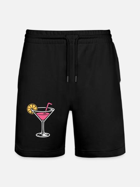 Cocktail Alcohol Mixed drink Long drinks - Stanley/Stella Trainer Unisex Organic Jogging Shorts - black