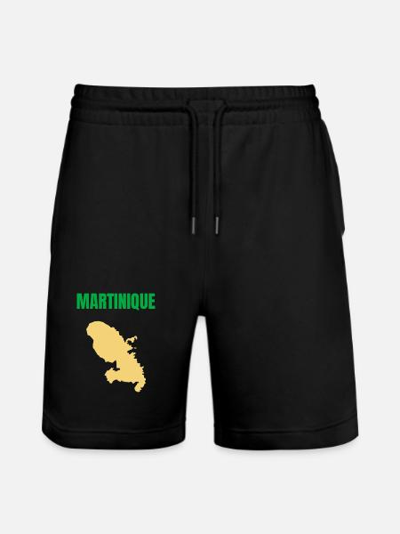 Martinique – West Indies T-shirt - Stanley/Stella Trainer Unisex Organic Jogging Shorts - black