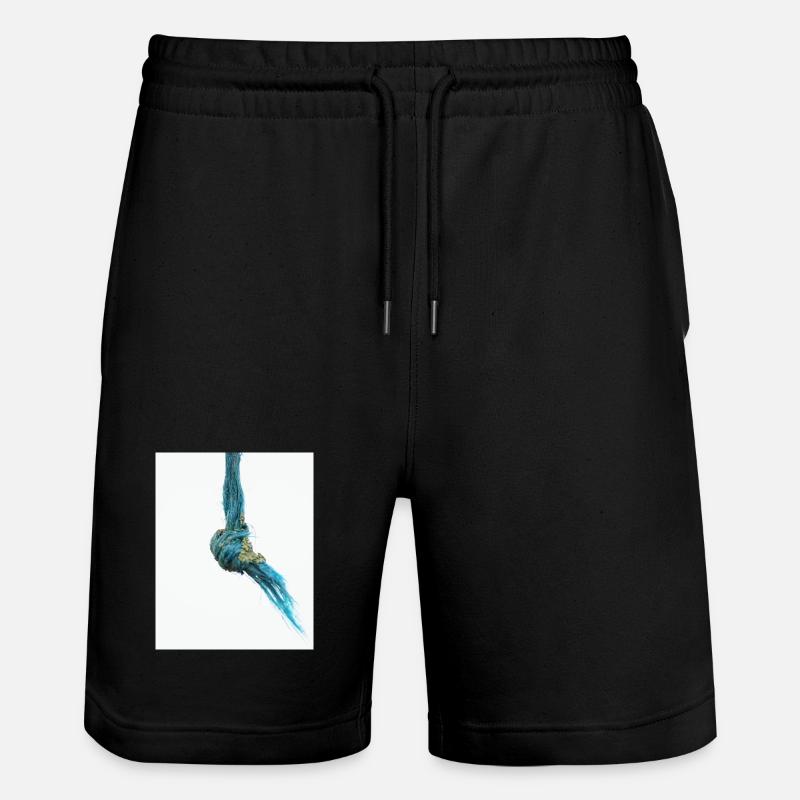 Ich bin ein ausgefranster Knoten - Stanley/Stella Unisex Bio Joggingshorts Trainer  - Schwarz