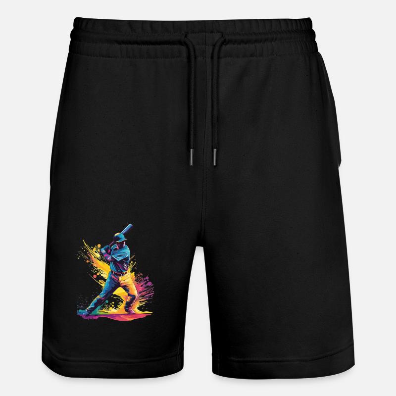 Joueurs de baseball - Short de jogging bio TRAINER Stanley/Stella unisexe - noir