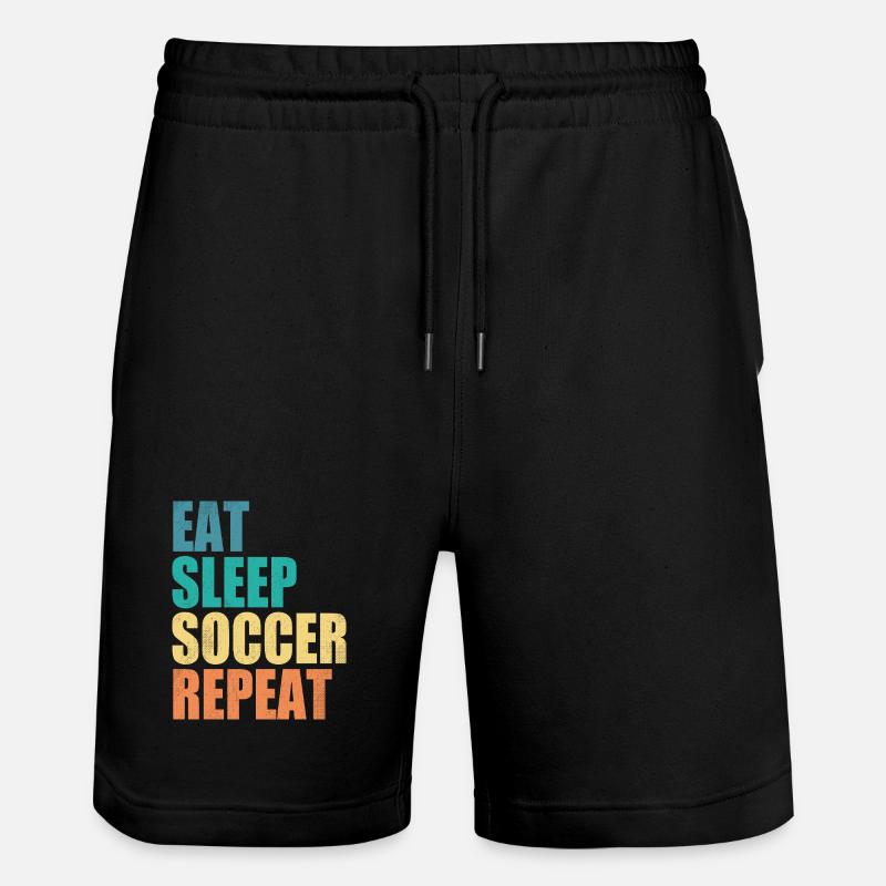 Manger dormir Soccer Répéter - Short de jogging bio TRAINER Stanley/Stella unisexe - noir