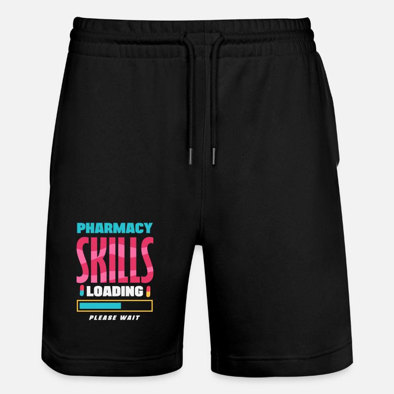 Pharmacien Technicien Pharmaceutique - Short de jogging bio TRAINER Stanley/Stella unisexe - noir