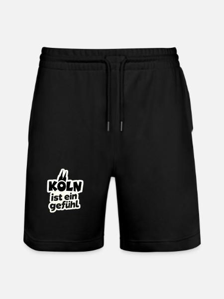 Cologne is a feeling Cologne cathedral - Stanley/Stella Trainer Unisex Organic Jogging Shorts - black