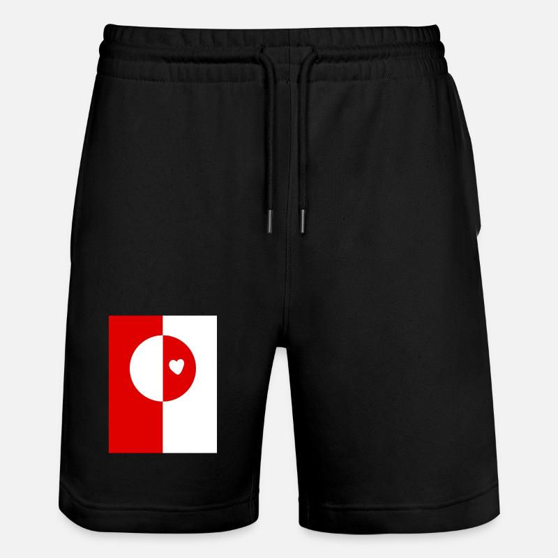 Drapeau du Groenland - Short de jogging bio TRAINER Stanley/Stella unisexe - noir
