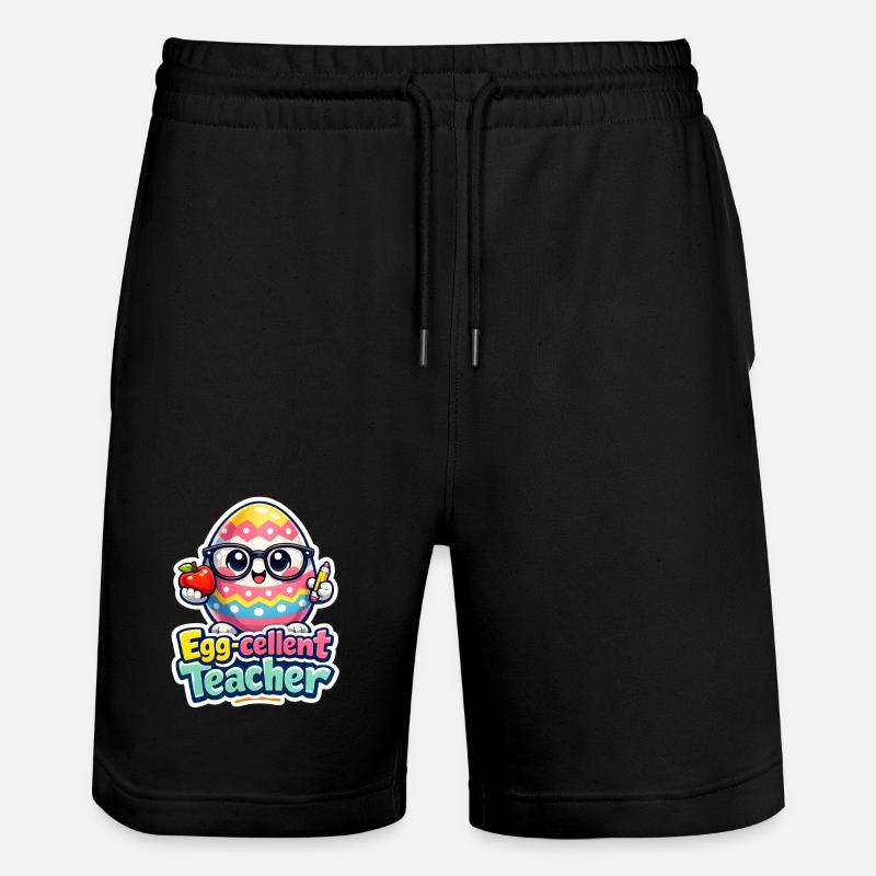 Egg Cellent Enseignant Œuf de Pâques - Short de jogging bio TRAINER Stanley/Stella unisexe - noir