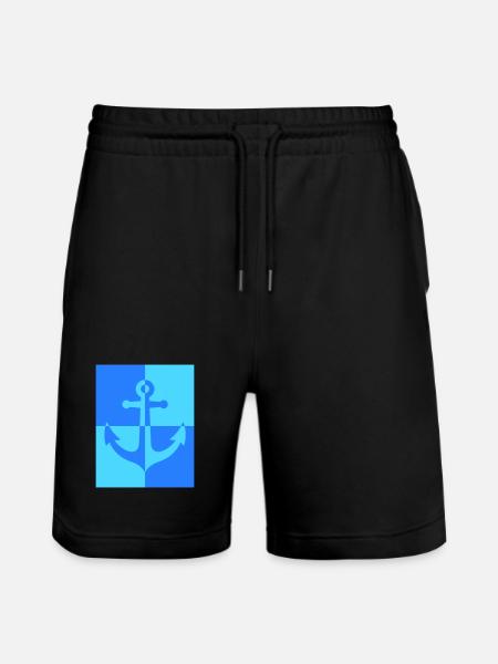 Anchor - Stanley/Stella Trainer Unisex Organic Jogging Shorts - black