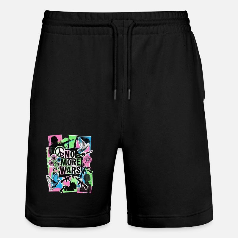 Paix : Plus jamais de guerre - Short de jogging bio TRAINER Stanley/Stella unisexe - noir
