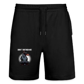 Don't Bother Me Dobermann Doberman Owner - Stanley/Stella Trainer Unisex Organic Jogging Shorts - black - Front - Nik (191cm) & Marisol (170cm)