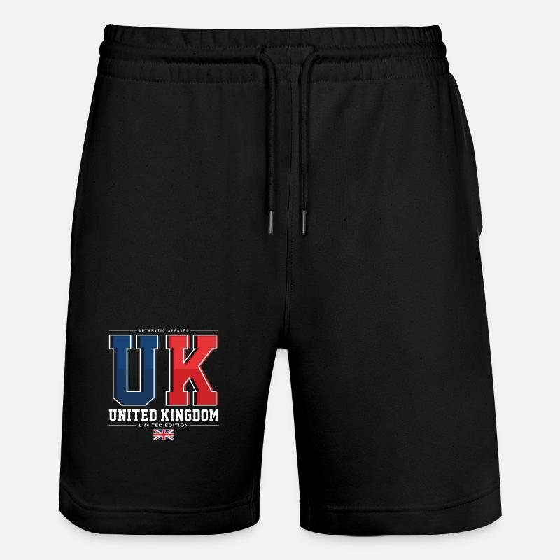 UK - Stanley/Stella Unisex Bio Joggingshorts Trainer - Schwarz