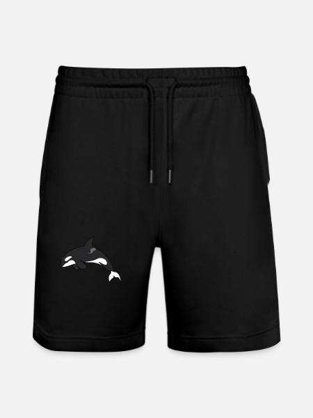 Meerestiere - Stanley/Stella Unisex Bio Joggingshorts Trainer  - Schwarz