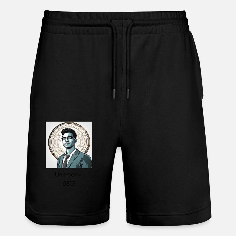 Unkreativ 2 - Stanley/Stella Unisex Bio Joggingshorts Trainer  - Schwarz