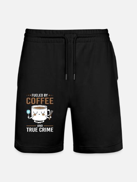 True Crime Krimi - Stanley/Stella Trainer Unisex Organic Jogging Shorts - black