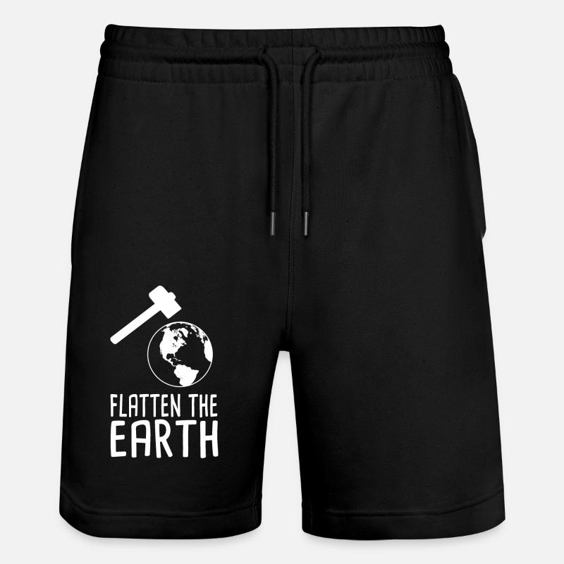 Aplatir la Terre - Short de jogging bio TRAINER Stanley/Stella unisexe - noir