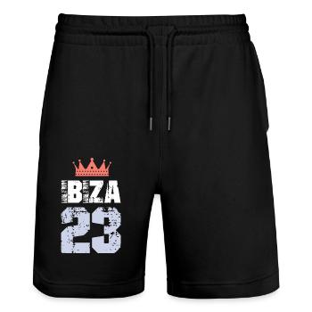 Ibiza 23 Jersey 2023 - Stanley/Stella Trainer Unisex Organic Jogging Shorts - black - Front - Nik (191cm) & Marisol (170cm)