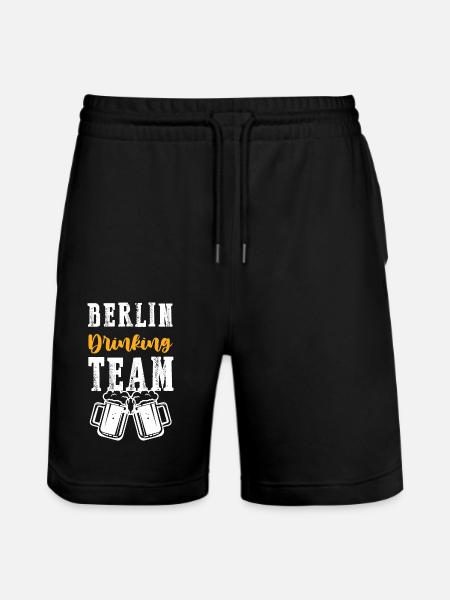 Berlin Drinking Team - Stanley/Stella Trainer Unisex Organic Jogging Shorts - black