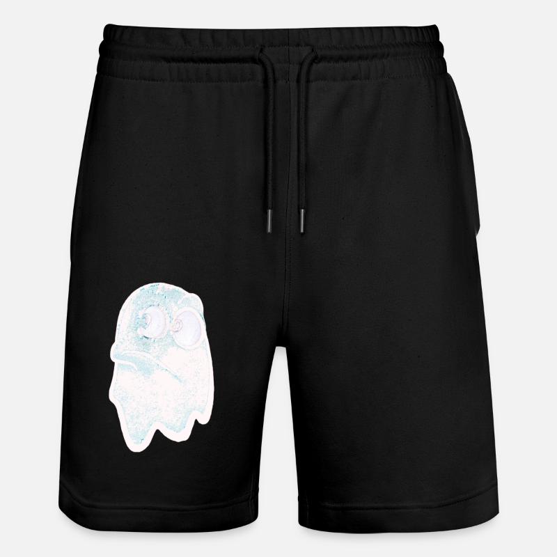 Lustig grimmig blickender Geist - Stanley/Stella Unisex Bio Joggingshorts Trainer  - Schwarz