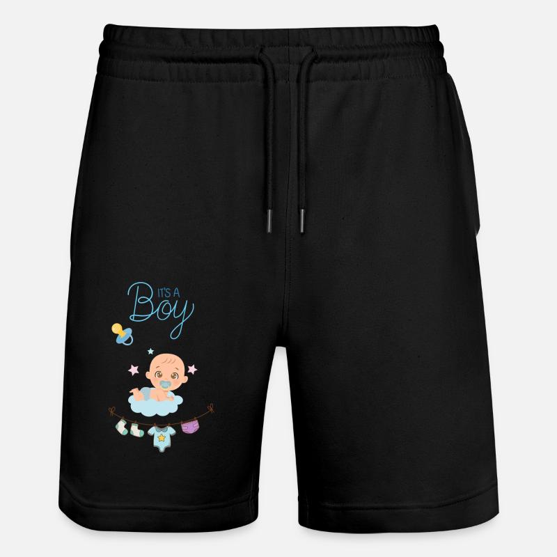 C’est un garçon - Short de jogging bio TRAINER Stanley/Stella unisexe - noir