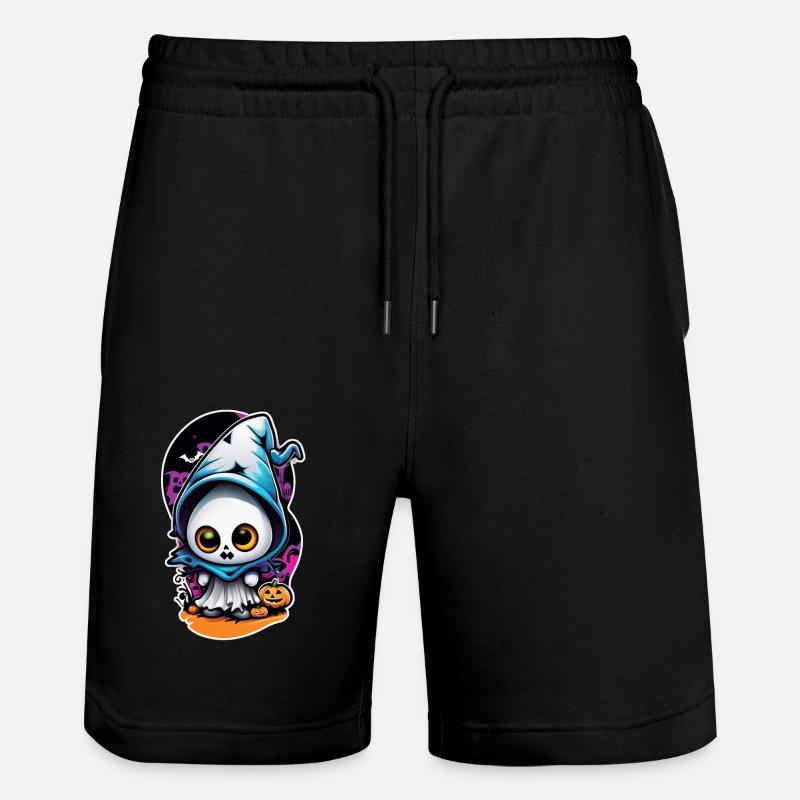 Halloween- Monster and Ghost - Stanley/Stella Trainer Unisex Organic Jogging Shorts - black