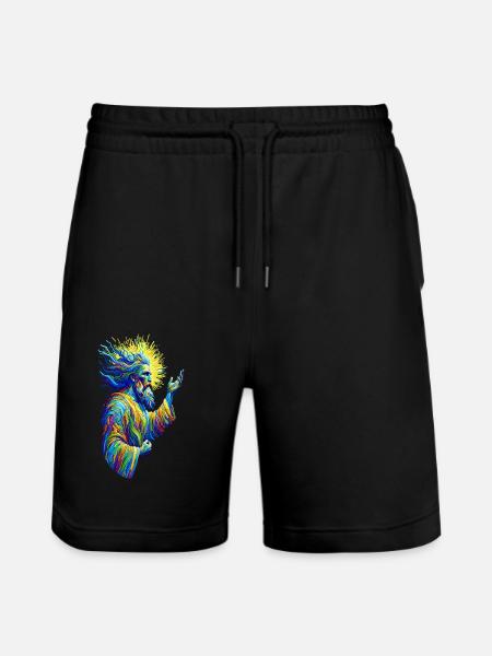 Vincent van Gogh God - Stanley/Stella Trainer Unisex Organic Jogging Shorts - black