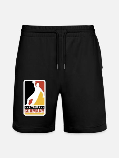 Handball - Team Germany - Stanley/Stella Trainer Unisex Organic Jogging Shorts - black
